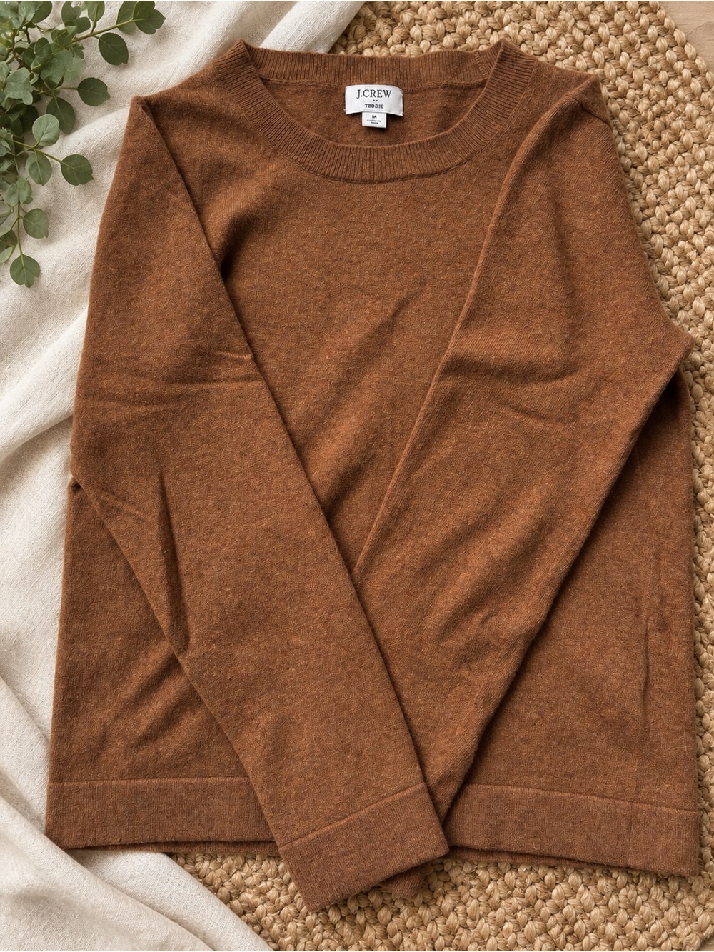 J. Crew Women’s Warm Brown Crewneck Sweater